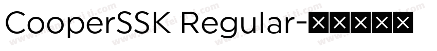 CooperSSK Regular字体转换
